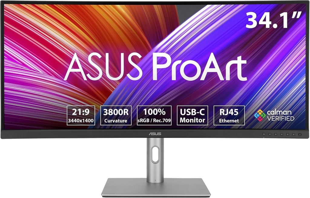 [16798371000] ASUS ProArt PA34VCNV 86.6 cm (34.1 inch) 3440 x 1440 pixels Various Printing Accessories USB Type-C Printer 90LM04A0-B02370