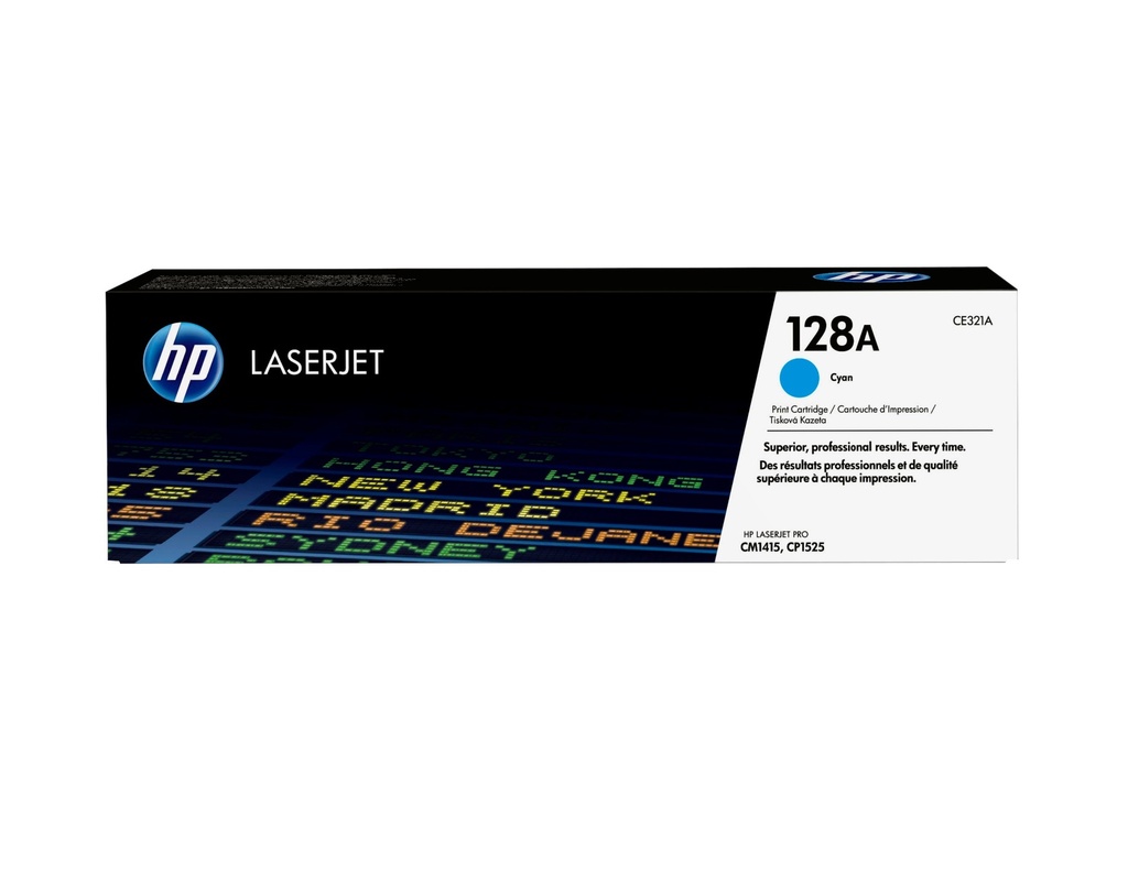 HP 128 A Cyan Original LaserJet Toner Cartridge 1300 pages Cyan 1 PC(s Toner Cartridges