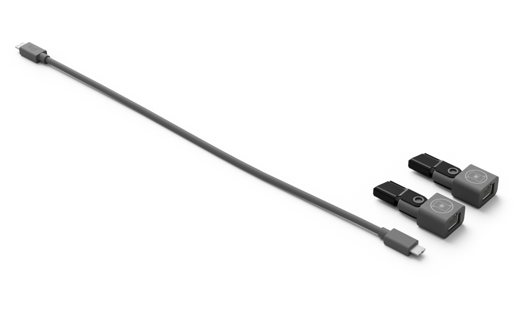 Logitech Rally Mic Pod CAT Coupler Extender cable Graphite Cables & Adapters