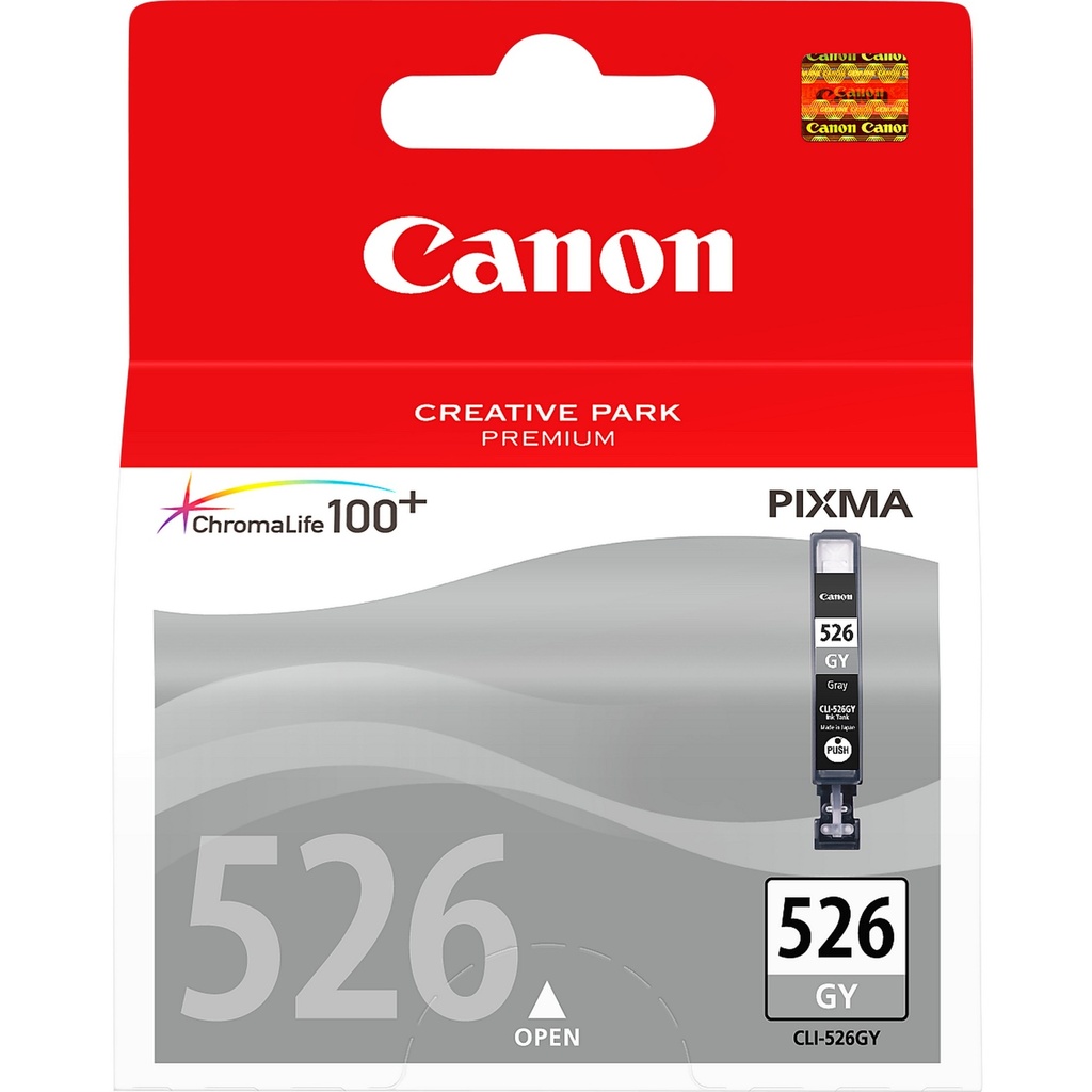 [1742106000] Canon CLI-526GY gray Ink Cartridge Pigment-based 1 PC(s) Matte/Photo Black Original Cartridges 4544B001