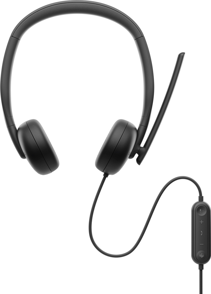 [17434001000] Dell Wired Headset WH3024 Headset 20 KHz Audio Equipment