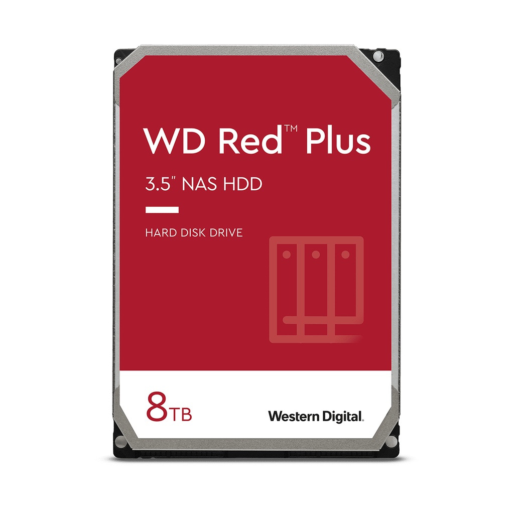 [17791736000] WD Red Plus WD80EFPX internal 3.5 inch SATA HDD HDDs