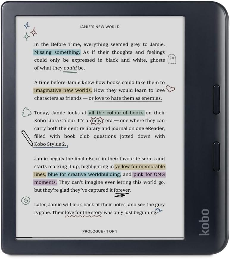 [18544274000] Kobo Libra Colour eBook-Reader Ebook Reader 32 GB MP3 Player