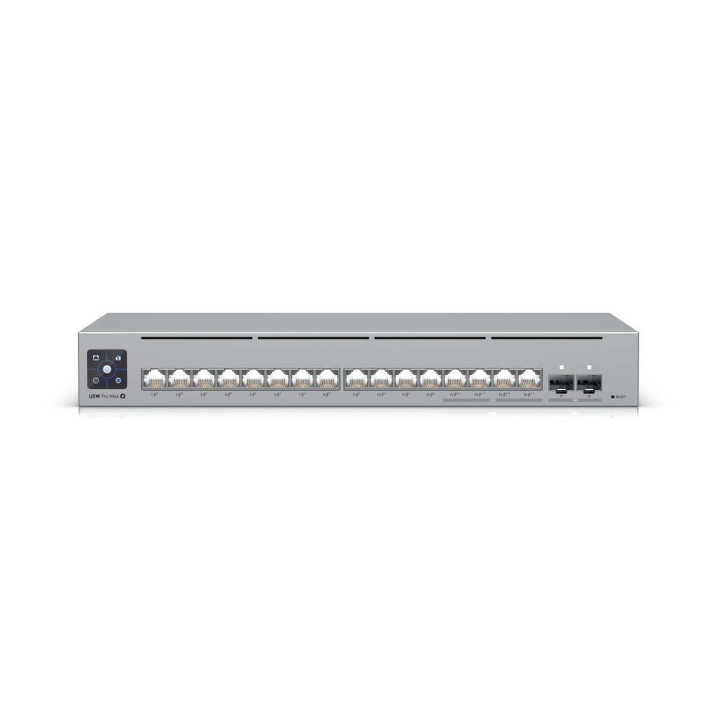 [18863920000] Ubiquiti UniFi Switch Pro Max 16 PoE Switch 0.1 GBps Network Equipment