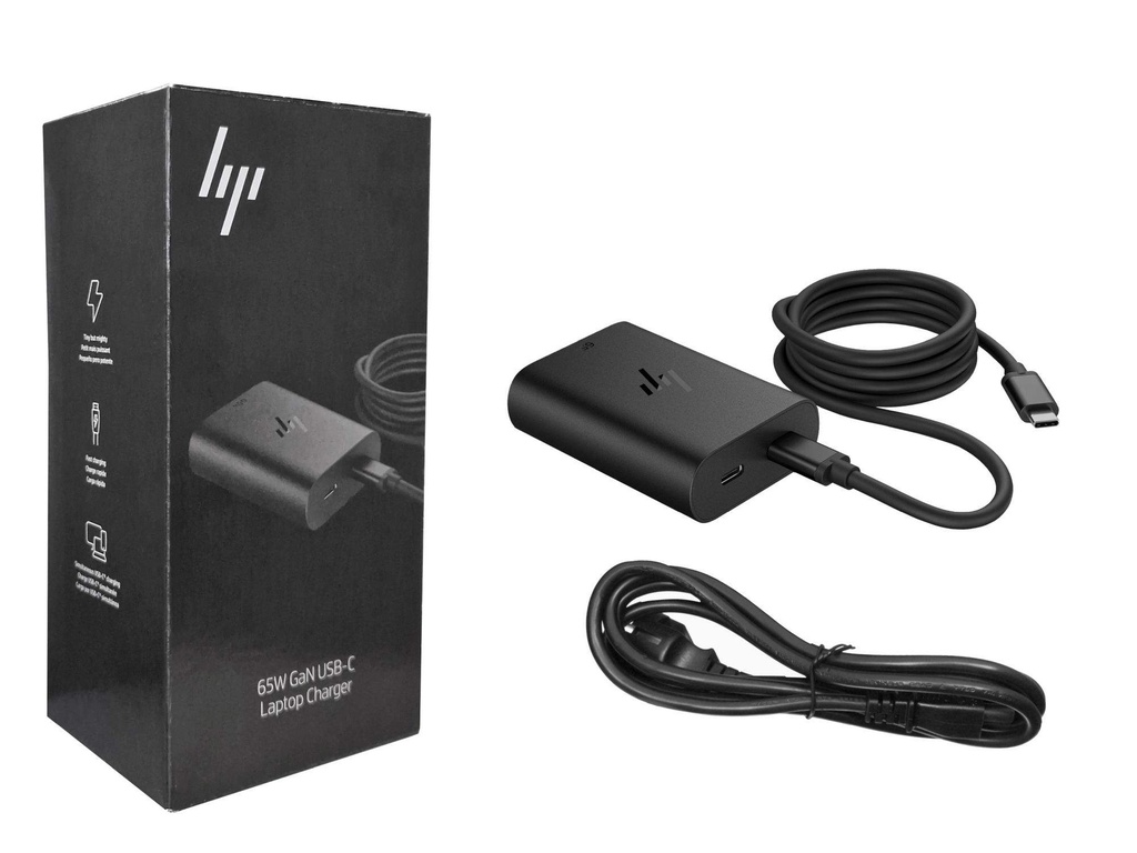 HP 65 W GaN USB C Laptop Charger Laptop Accessories