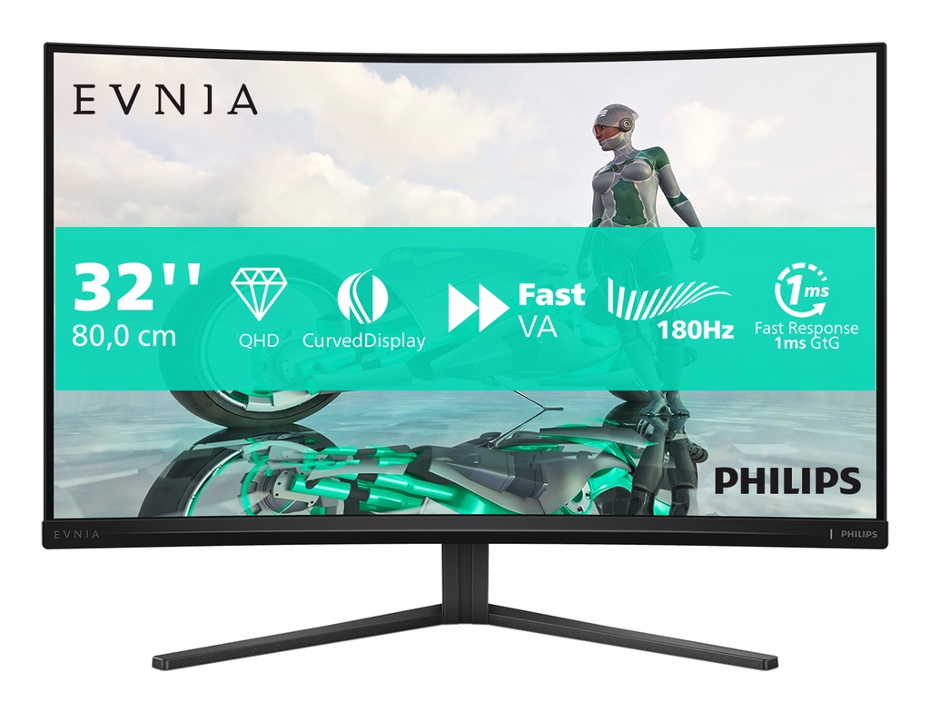 Philips Monitor Evnia 3000 32M2C3500L 00 Flat Screen 80 cm 32 Inch 1 ms Monitors 32M2C3500L/00
