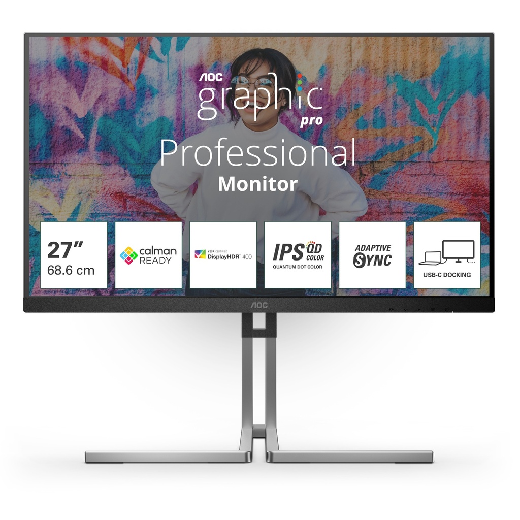 AOC Q27U3CV computer monitor 27 inch Flat Screen 27-inch Monitors