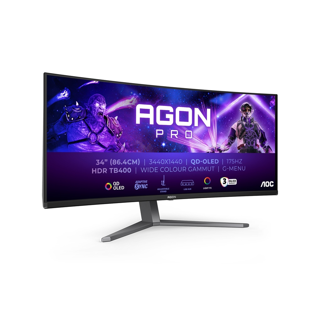 [19043088000] AOC Agon Pro Ag346Ucd 34 inch Flat Screen 32 ms Monitors AG346UCD