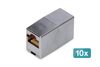 DIGITUS CAT 5e, Class D, RJ45 Modular Coupler 10 pieces Cables & Adapters