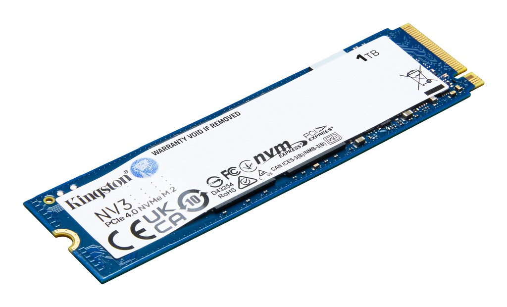 [19123688000] Kingston NV3 SSD 1 TB internal M.2 2280 PCIe 4.0 x4 (NVMe) PCIe 4.0/6000 MB/s read SSDs