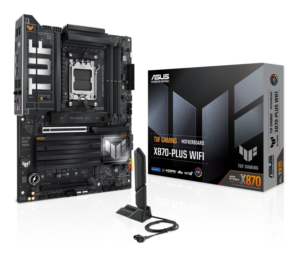 [19344119000] ASUS TUF GAMING X870-PLUS Wi-Fi Motherboard ATX Socket AM5 AMD X870 Chips... AMD Socket AM5 (Ryzen Zen4 Motherboards