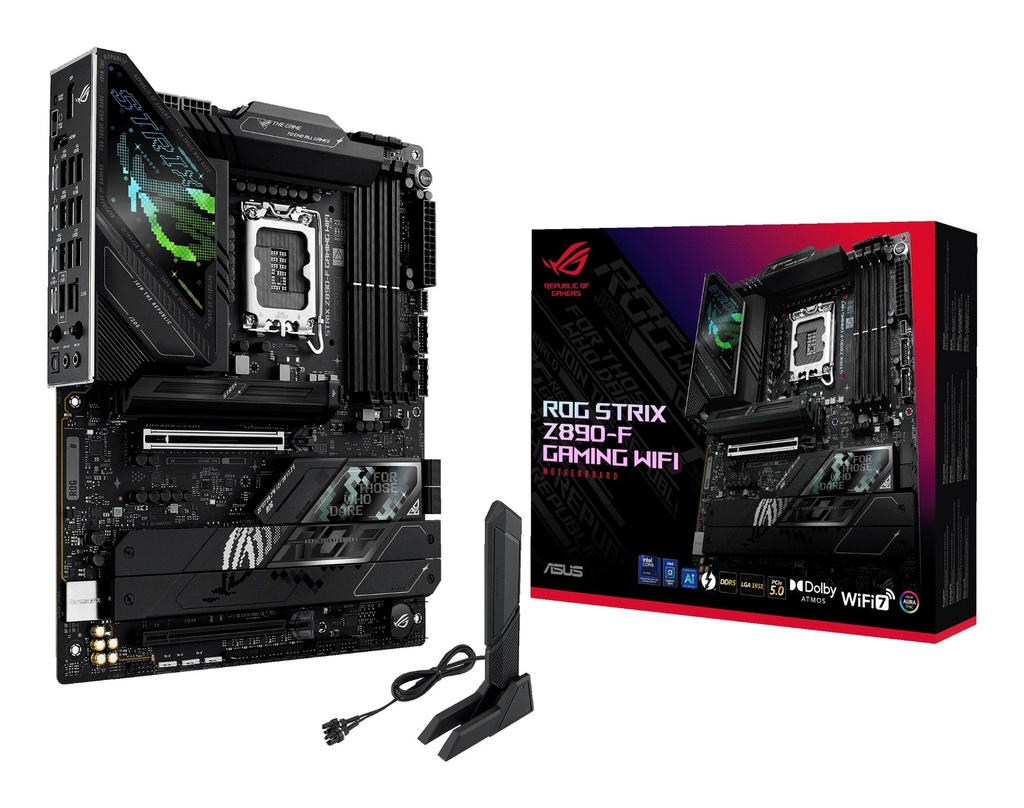ASUS ROG STRIX Z890-F GAMING wi-fi, Intel, LGA 1851 (Socket V1), Intel Socket (Core Ultra 100&200) ATX Motherboards 90MB1I40-M0EAY0