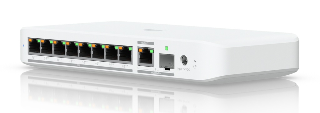 [20154998000] Ubiquiti UniFi Switch Flex 2.5G PoE 60 GBps 8 Network Equipment USW-FLEX-2.5G-8-POE