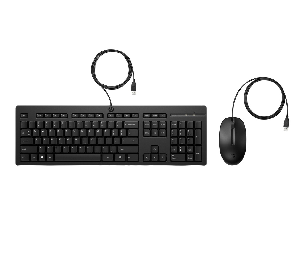 [20236432000] HP 225 Wired Mouse and KB G2 EMEA-INTL E Mouse 1200 dpi Keyboards, Mice & Input Devices