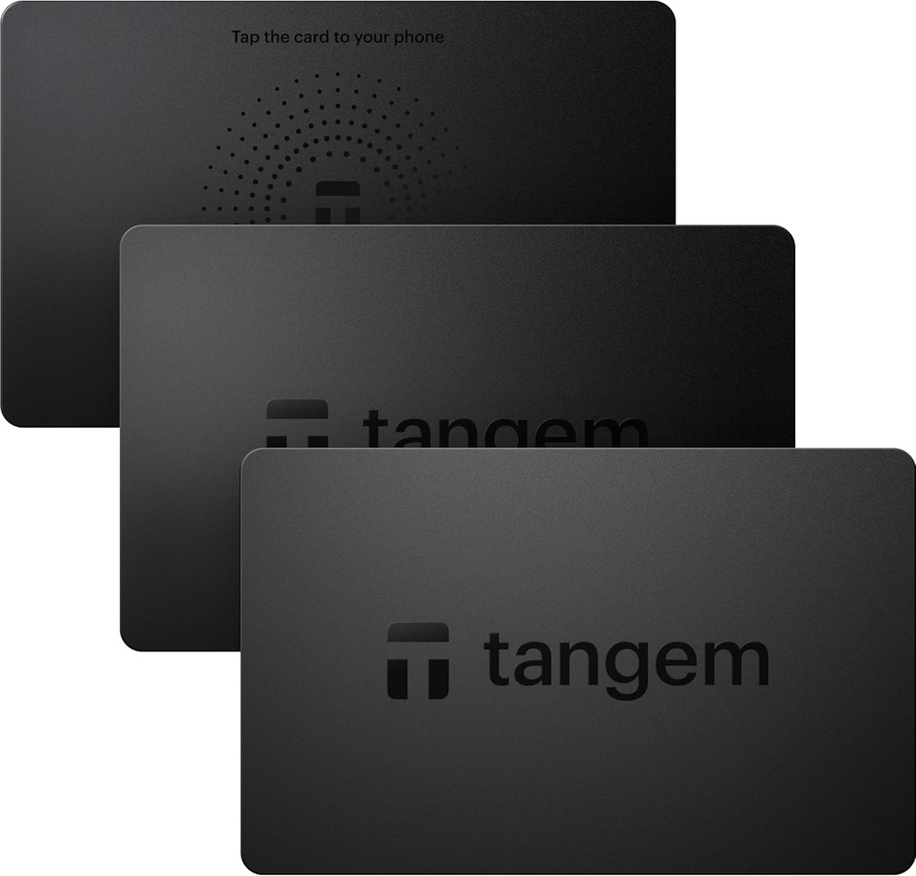 [20267506000] TANGEM Wallet 2.0 Secure Crypto 3 Card Set Black Phone Accessories