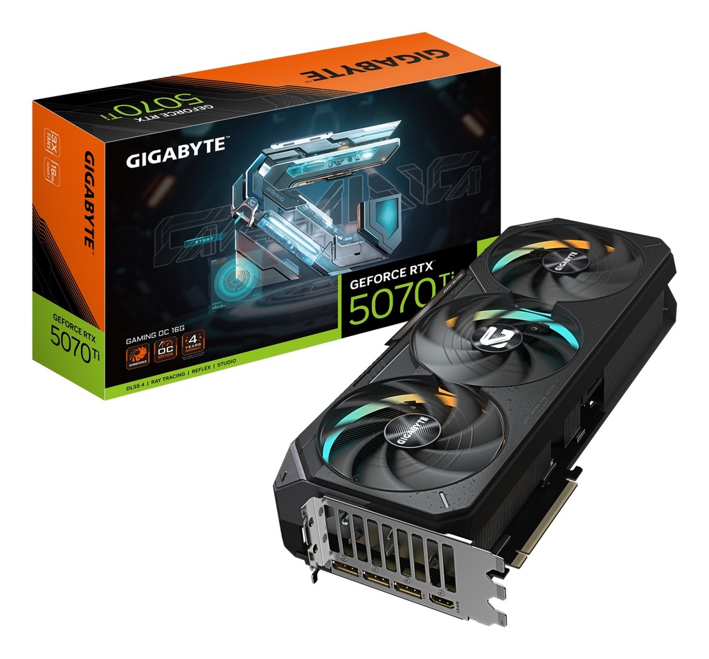 Gigabyte Geforce RTX 5070 Ti Gaming Oc 16Gb 588 Mhz Pci-express GV-N507TGAMING OC-16GD Graphics Cards