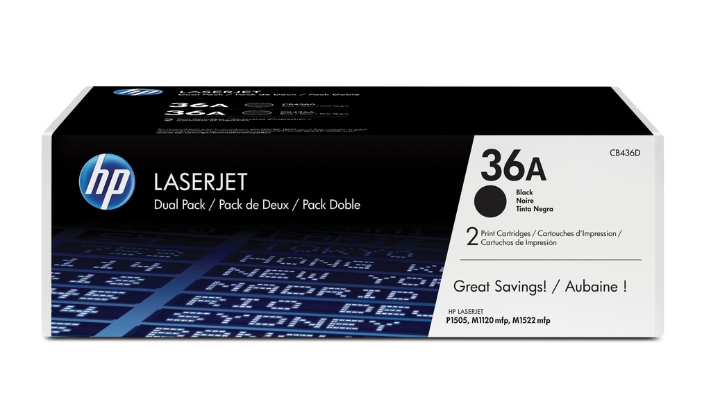 HP Toner CB436AD 36 A 2 Original Toner Cartridge Toner Cartridges