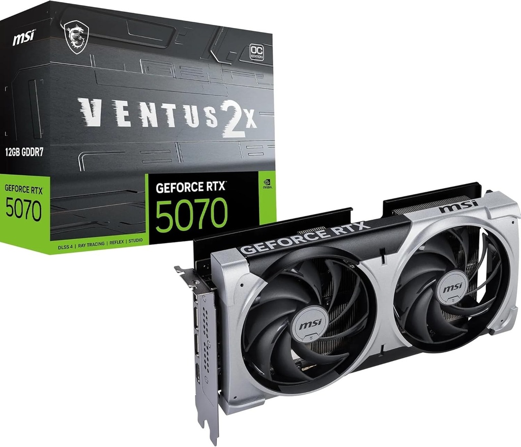 [20325055000] MSI GeForce RTX 5070 12G VENTUS 2X OC graphics card Nvidia 5000 12 GB Cards V532-003R