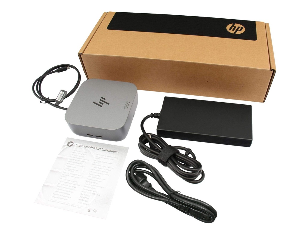 [20454942000] HP Thunderbolt 4 Ultra G6 Dock 180 W Charging / Docking Station Gray Laptop Accessories 9X481UT#ABB