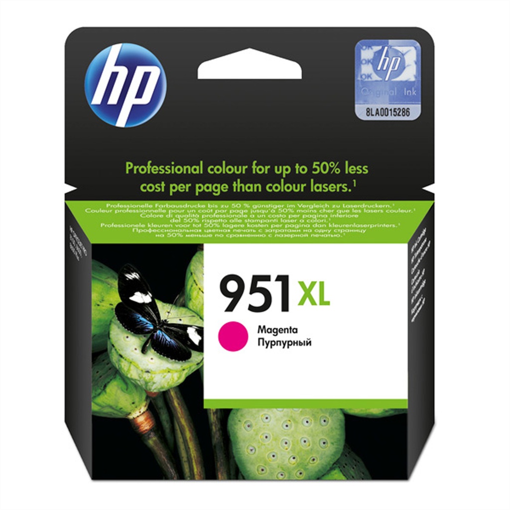 [2046782001] HP 951XL High Yield Magenta Original Ink Cartridge (XL) Cartridges CN047AE#BGX