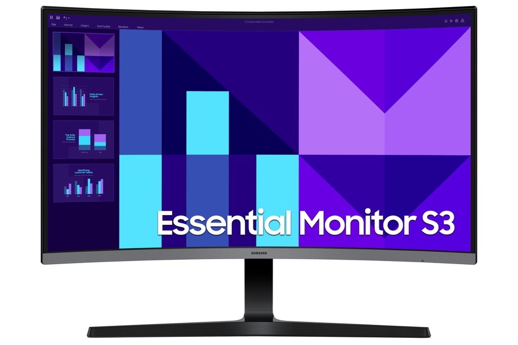 [20480751000] Samsung Essential S3 S27D390Gau 27 inch Curved Monitor FHD[Energieklasse D] Flat Screen 27-inch Monitors