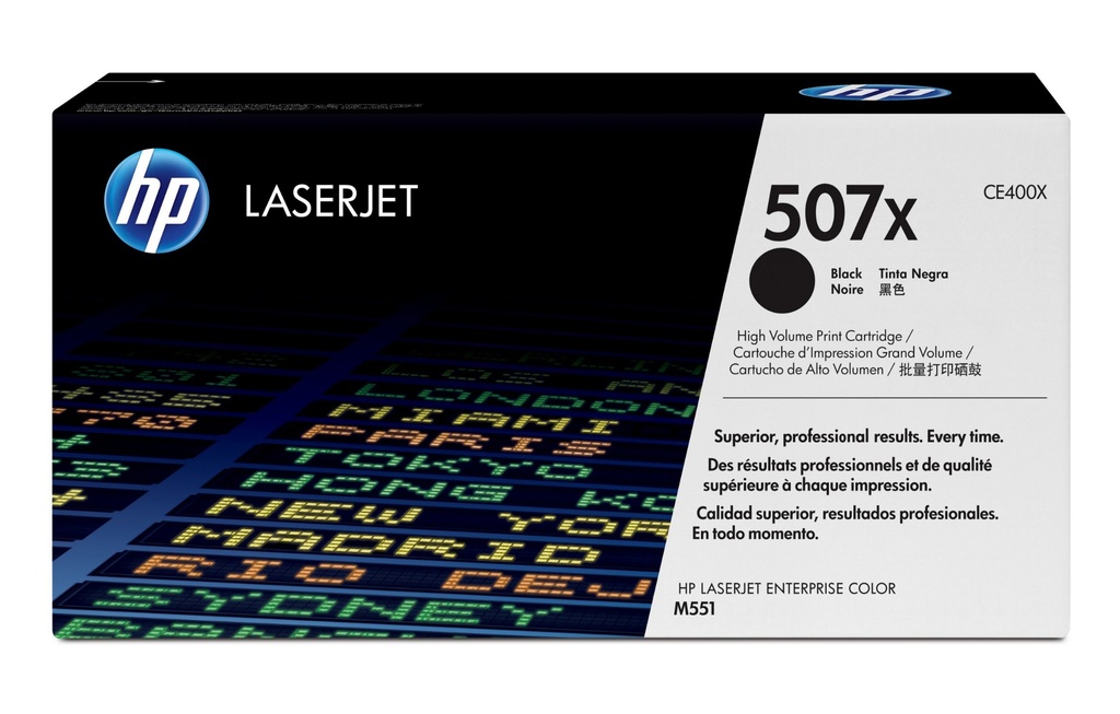 [2048989000] HP 507X High Yield Black Original LaserJet Toner Cartridge 11000 pages Cartridges CE400X