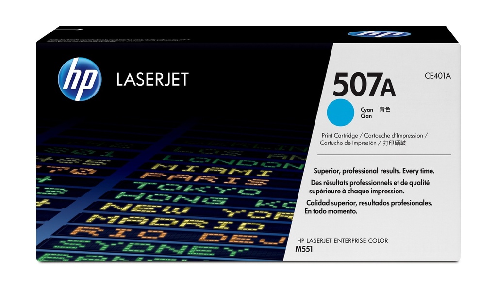 HP 507 A Cyan Original LaserJet Toner Cartridge 6000 pages Cartridges CE401A