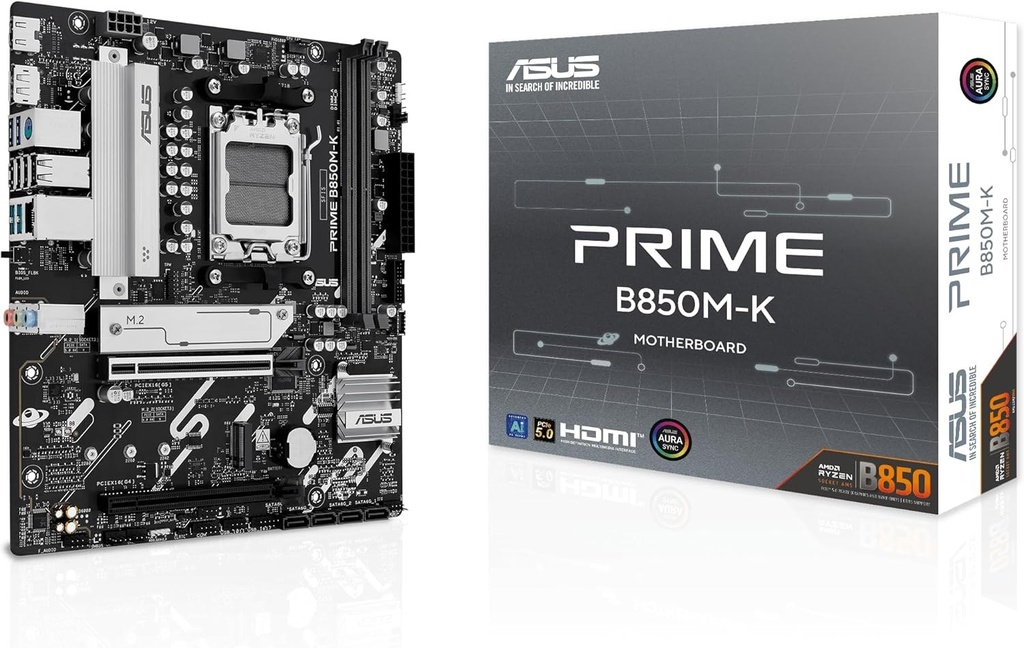[20649457000] ASUS PRIME B850M-K Motherboard micro ATX Socket AM5 AMD B850 chipset (Ryzen Zen4) Motherboards 90MB1LV0-M0EAY0