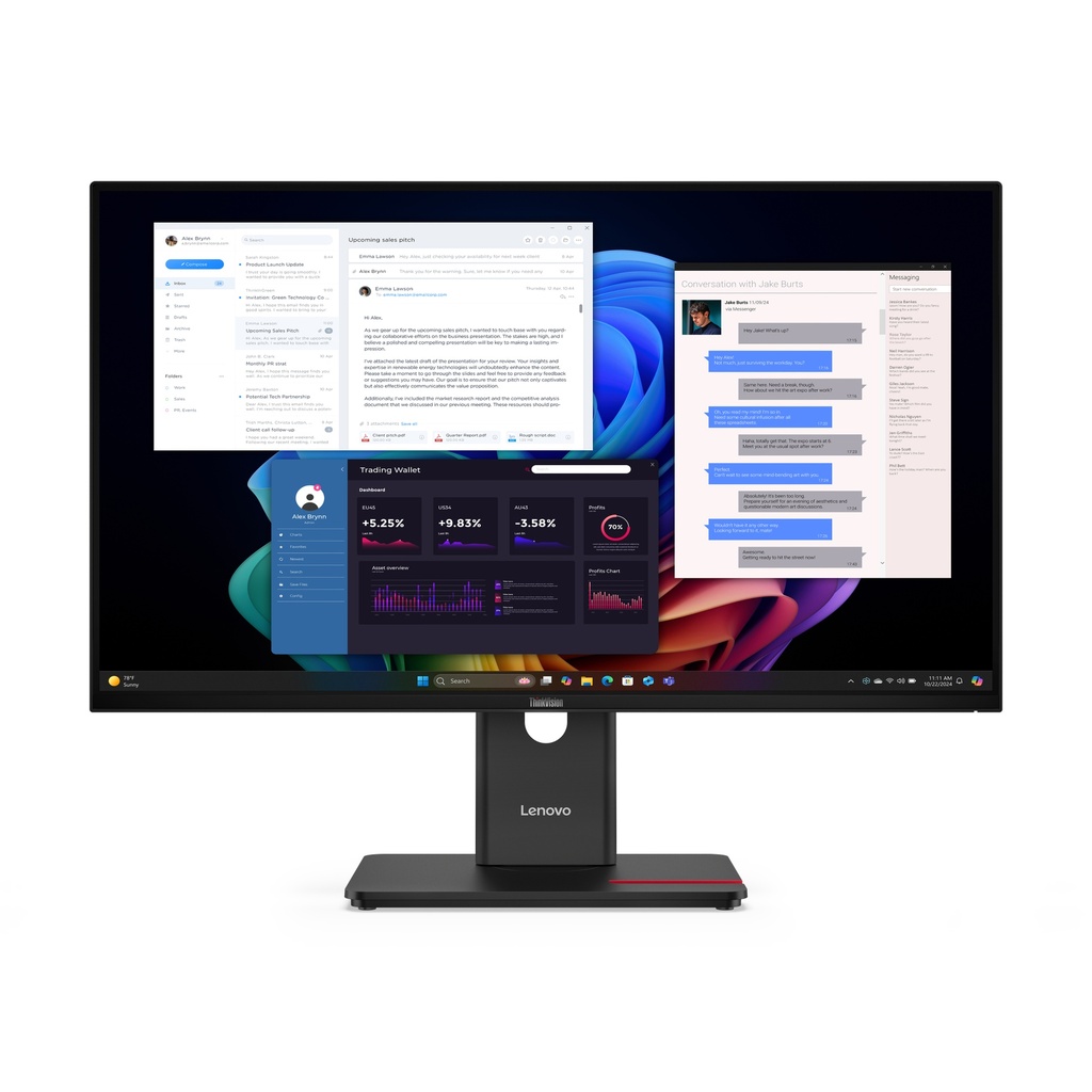 [20667470000] Lenovo ThinkVision T27 68,6 cm/27 inch 27-inch/27 inch Flat Screen 3,840x2,160 IPS Monitors