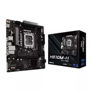 [20789107000] ASRock H810M-H Motherboard micro ATX LGA 1851 Socket H810 chipset USB 3.2 Gen 1 Intel Socket 1851 (Core Ultra 100&200 Motherboards