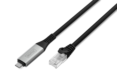 DIGITUS USB-C RJ45 Ethernet cable, 1 Gbit/s, 2 m Cables & Adapters