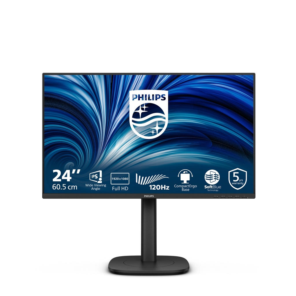 [20940620000] Philips 24B2N3200J Monitor 24 inch Flat Screen 23.8-inch Monitors