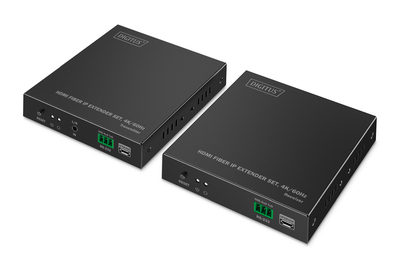 DIGITUS HDMI Fiber IP Extender Set, 4K/60 Hz Cables & Adapters