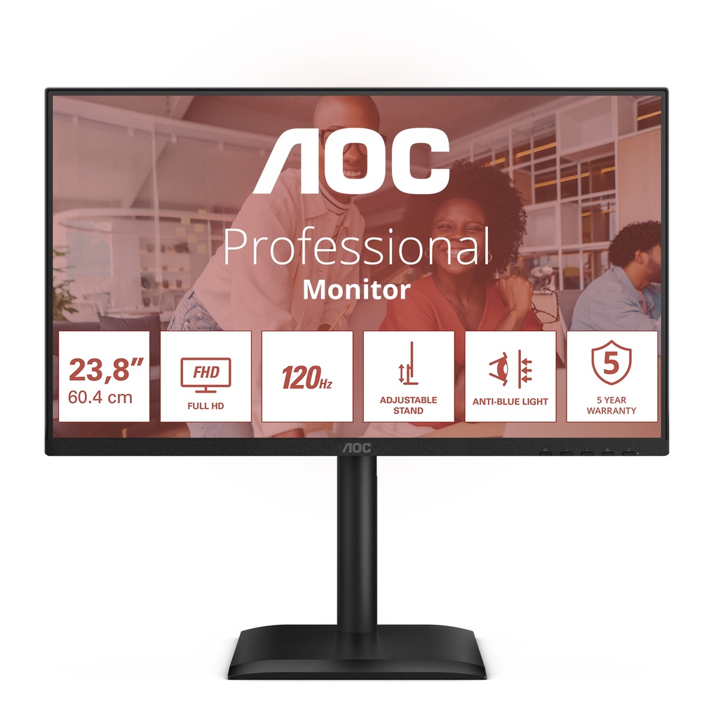 AOC E4 24E4CV 24 IPS Full HD HDMI USB-C Flat Screen 23.8-inch Flat Screens
