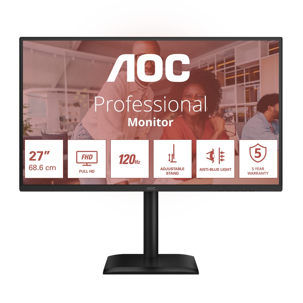 [21192665000] AOC 27 inch IPS Monitor Flat Screen 27-inch - 28" 4 ms Monitors 27E4CV