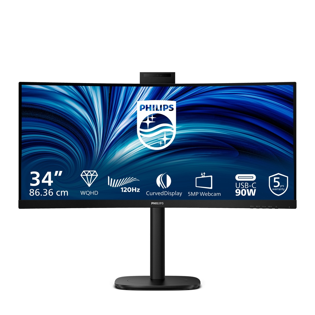 [21207993000] Philips 34B2U3600CH 34 inch Flat Screen 32 Glare Free Monitors 34B2U3600CH/00