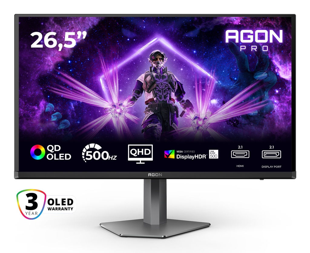 AOC 27 inch QD-OLED Monitor Flat Screen 67.3 27-inch - 28" 26.5 Monitors AG276QKD2