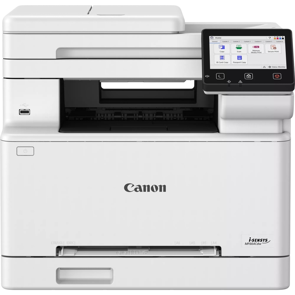 [21347498000] Canon i-SENSYS MF 664 Cdw Laser/LED multi-function Printer Colored 25 ppm USB 2.0 Multifunction Printers