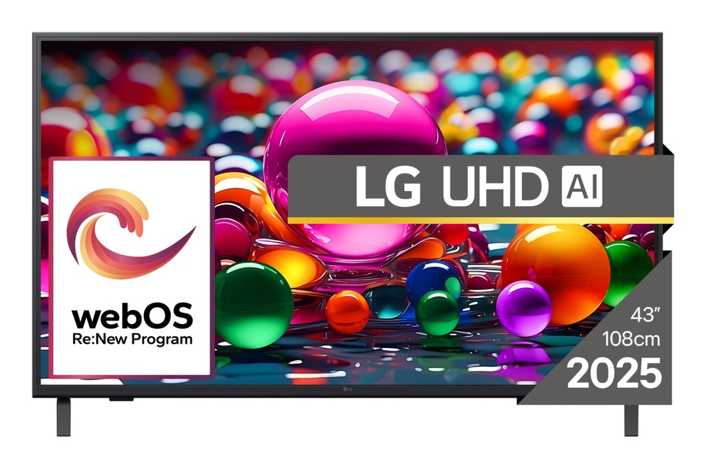 [21487074000] LG 43UA74003LB 4K UHD AI Smart TV Monitor 43 inch LCD TV 109.2 cm LCD TVs