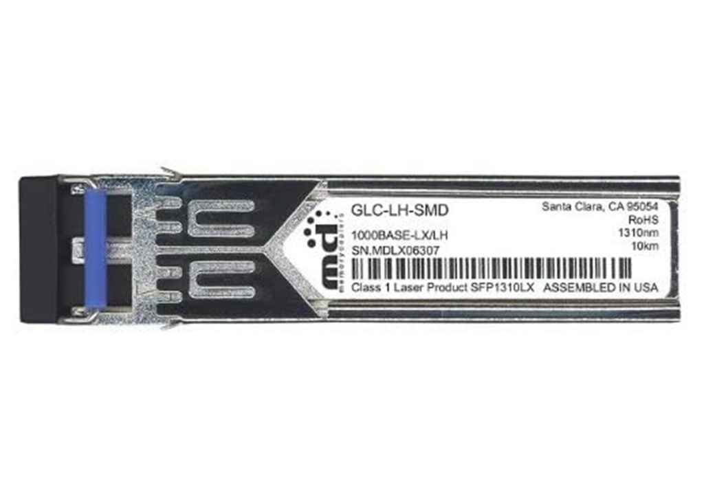 Cisco 1000BASE- LX/LH SFP Module for Gigabit Ethernet Deployments Hot Swappable 5-Year Standard Warranty (GLC LH SMD=) 1000 Mbit/s SFP LC PC LH LX 10000 m 1300 nm Network Equipment
