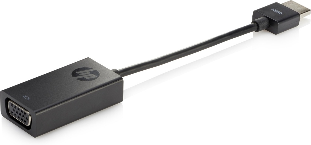 HP HDMI to VGA Display Adapter (D-Sub) 0.045 m Black Digital / Video Cables & Adapters H4F02AA#AC3