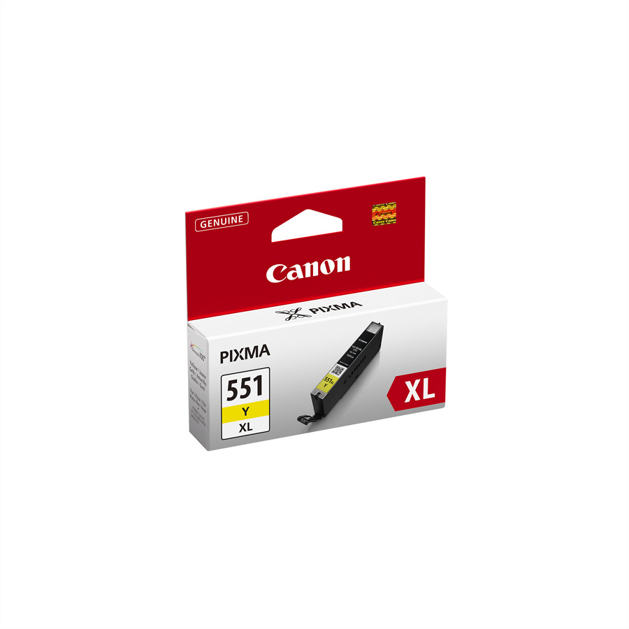 Canon CLI-551XL High Yield Yellow Ink Cartridge High (XL) Yield Yellow Pigment-based ink 1 PC(s) 715 pages Ink Cartridges
