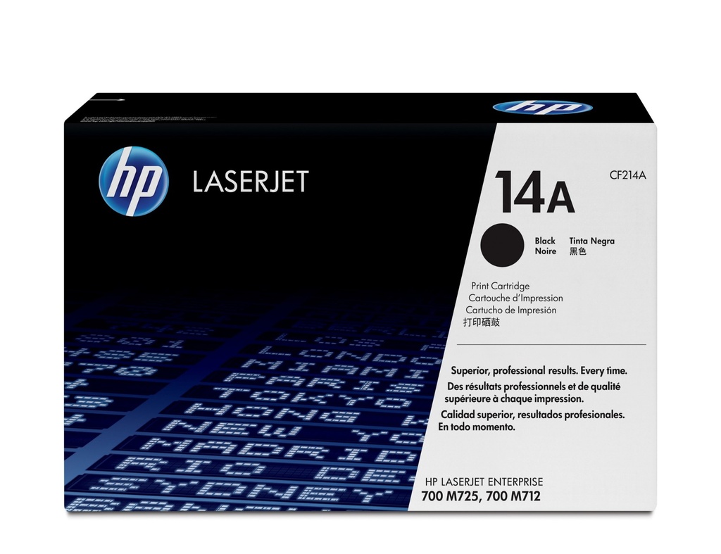 HP 14 A Black Original LaserJet Toner Cartridge 10000 pages Cartridges CF214A