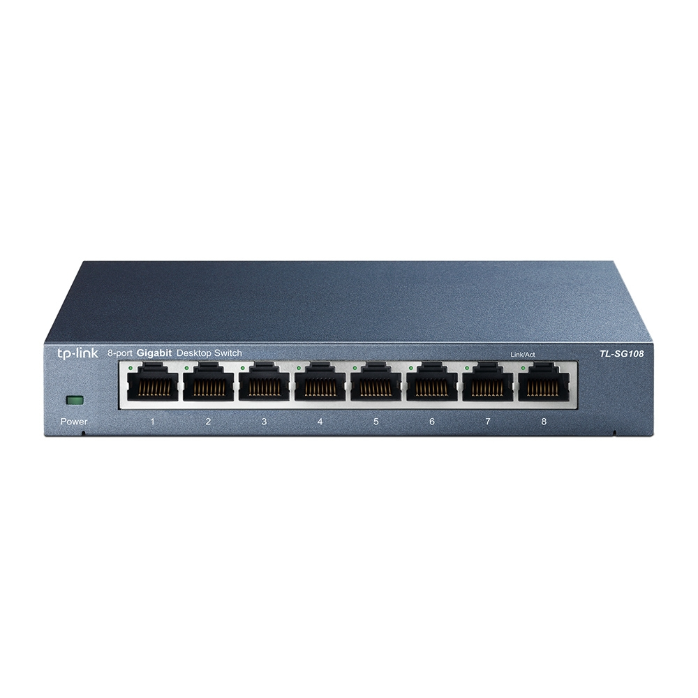 [2436946000] Tp-link 8-port Metal Gigabit Switch 1 GBps Network Equipment TL-SG108