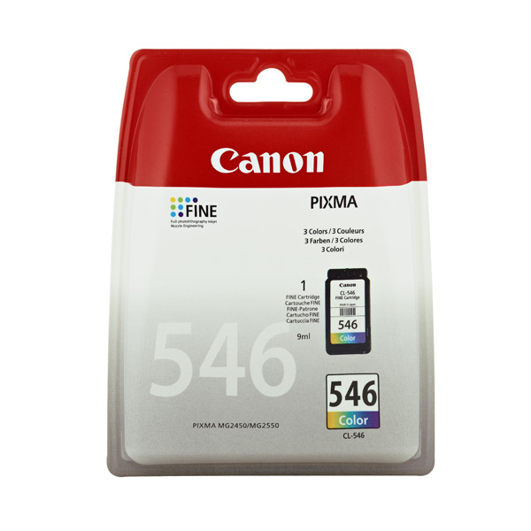 [2896568000] Canon CL-546XL High Yield C/M/Y Colour Ink Cartridge (XL) Cyan Original 8288B001