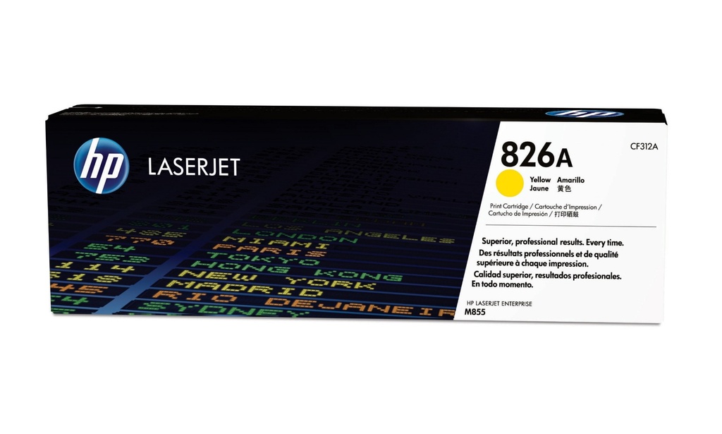 [2986251000] HP Color LaserJet 826 A Toner Cartridge Original Yellow 31500 pages Cartridges CF312A
