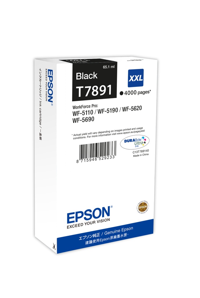 [3138484000] Epson T7891 XXL printer cartridge Black Original Ink Cartridge Ink Cartridges