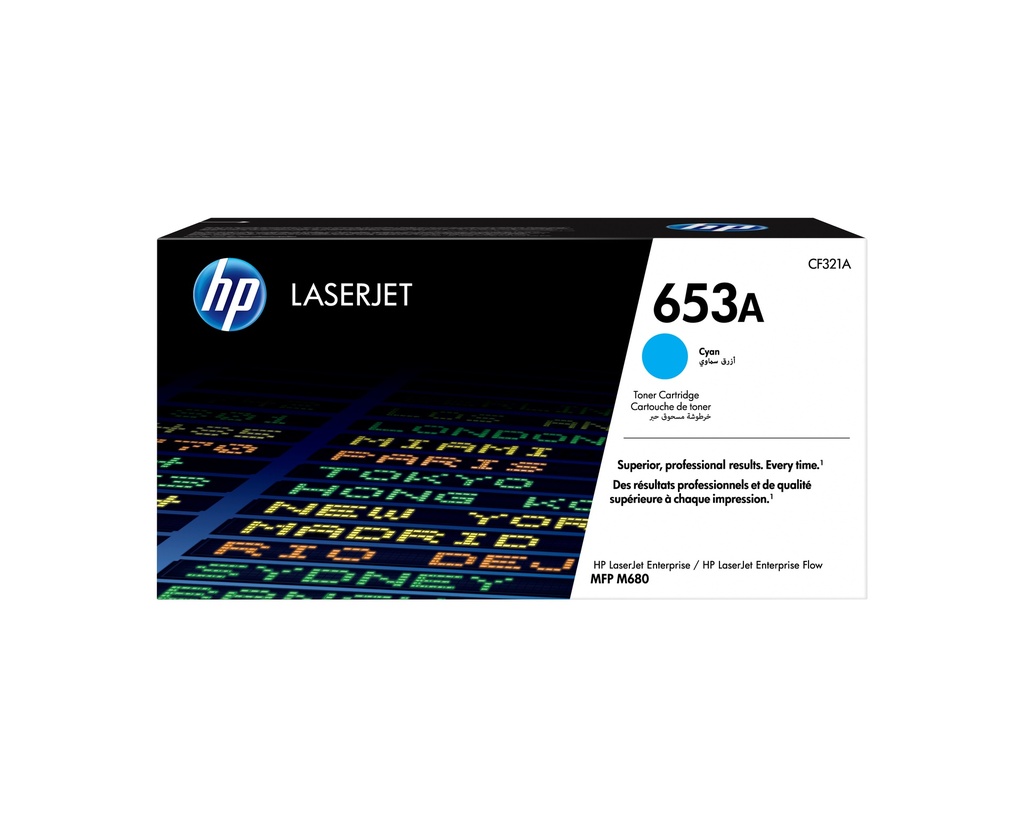 HP Toner 653 A CF321A Cyan Original Toner Cartridge Toner Cartridges