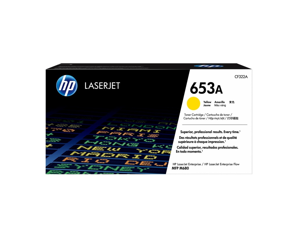HP Color LaserJet 653 A Toner Cartridge Original Yellow 16500 pages Toner Cartridges