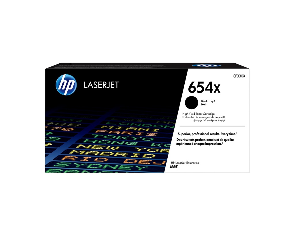 HP 654X High Yield Black Original LaserJet Toner Cartridge 20500 pages Black 1 PC(s Toner Cartridges